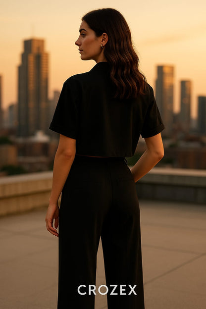 CROZEX Premium Women's Coord Set - Urban Streetwear Edition"