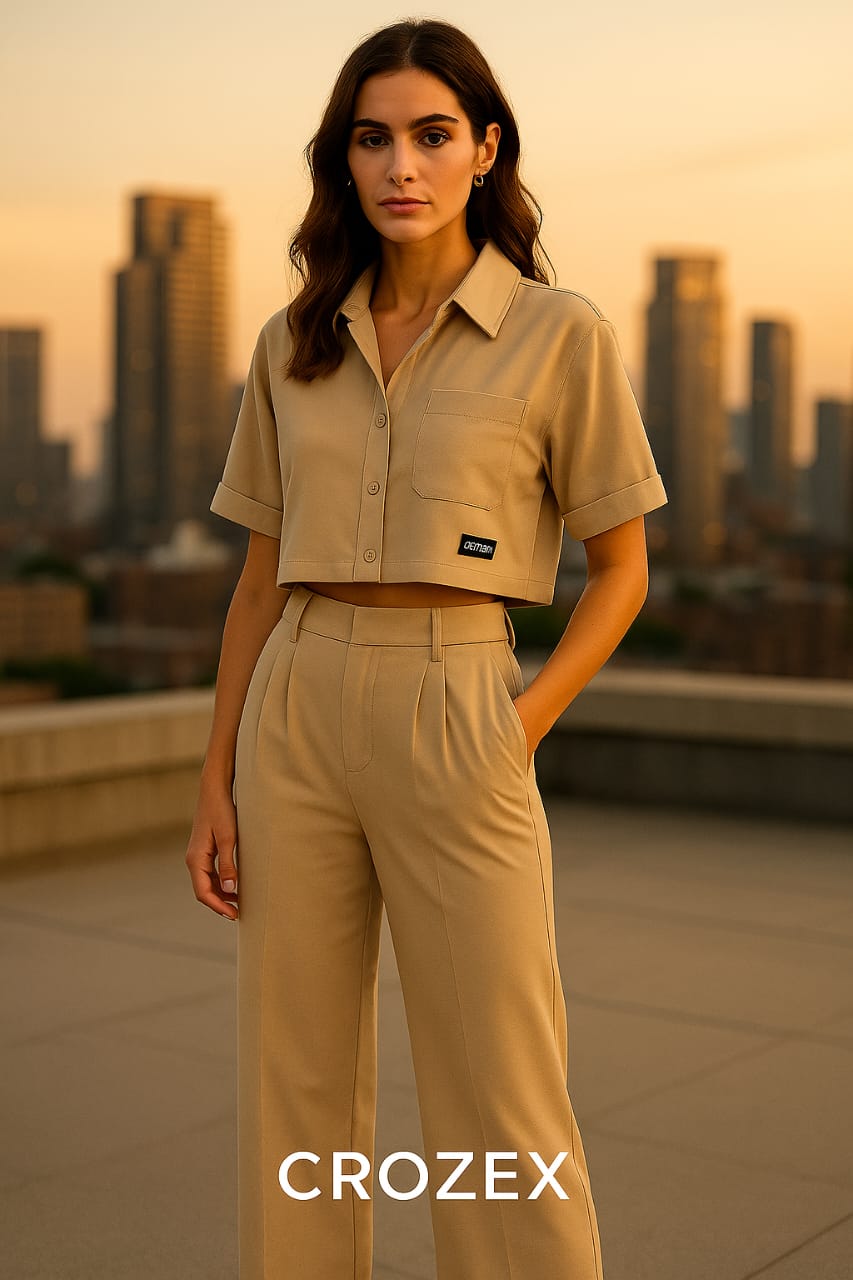 CROZEX Premium Women's Coord Set - Urban Streetwear Edition"