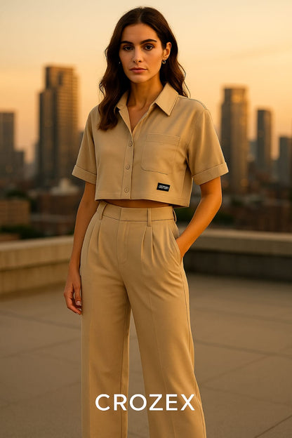 CROZEX Premium Women's Coord Set - Urban Streetwear Edition"